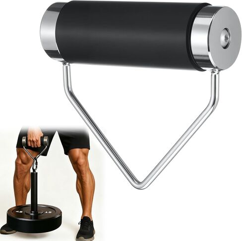 Soulchen Rotating Deadlift Handle 2.5" Weightlifting Gripper for Grip Strength Rolling Handle Grip for Home Gym Fitness Accessory Equipment in Saudi Arabia