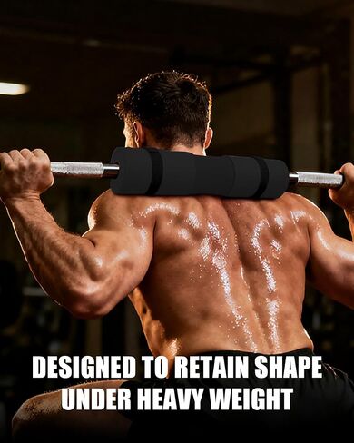 وسادة Garvee Barbell Pad، وسادة دفع الورك لتدريب الساق، وسادة القرفصاء السميكة غير القابلة للانزلاق لدعم الغلوت وحماية الرقبة والكتف مع شريطين، تناسب جميع أجهزة الحديد الأولمبية وآلات سميث in Kuwait