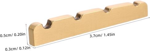 Kisangel Bass Guitar Nut ملحق استبدال الجوز المسطح للباس الكهربائي سهل التركيب وتحسين جودة الصوت in Saudi Arabia