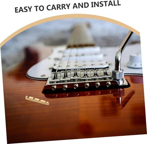 Toyvian 4 String Bass Pillow Bass Guitar Nut Accessories Bass Guitar Nut Tool Guitar Nut Parts Flat Bottom Nut Repair Electric Bass Nut Repair Flat Bottom Guitar Nut Light Brown Plastic in Saudi Arabia