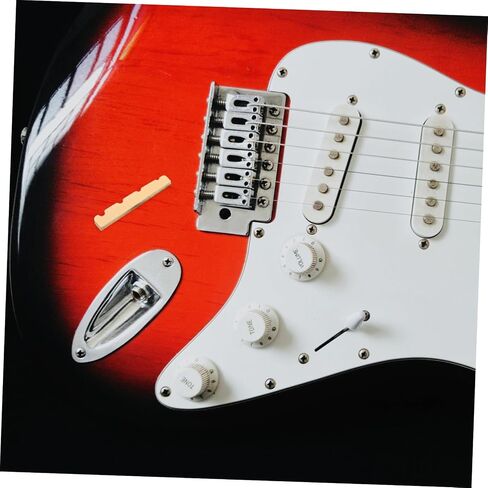 Toyvian 4 String Bass Pillow Bass Guitar Nut Accessories Bass Guitar Nut Tool Guitar Nut Parts Flat Bottom Nut Repair Electric Bass Nut Repair Flat Bottom Guitar Nut Light Brown Plastic in Saudi Arabia
