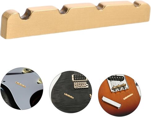 Toyvian 4 String Bass Pillow Bass Guitar Nut Accessories Bass Guitar Nut Tool Guitar Nut Parts Flat Bottom Nut Repair Electric Bass Nut Repair Flat Bottom Guitar Nut Light Brown Plastic in Saudi Arabia