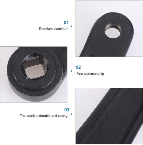 Bicycle Crank Arm Left 170Mm Aluminum Alloy Replacement for Mountain Bike Indoor Cycling Drivetrain Component in Saudi Arabia