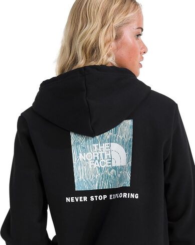 The North Face womens Evolution Box Nse Fill Graphic Hoodie | 2 Piece Hood With Adjustable Drawcord in Saudi Arabia