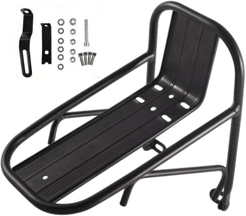 Bike Cargo Rack for Both V Brake and Disc Brake Compatible with Front Fork - Pannier Rack for Touring in Saudi Arabia