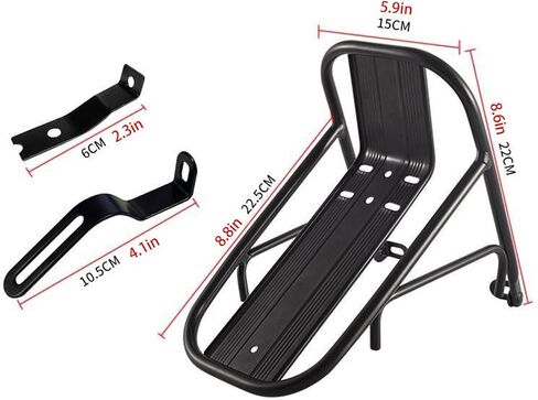 Bike Cargo Rack for Both V Brake and Disc Brake Compatible with Front Fork - Pannier Rack for Touring in Saudi Arabia