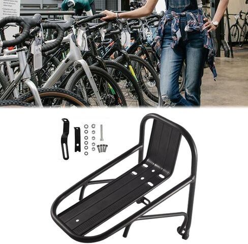 Bike Cargo Rack for Both V Brake and Disc Brake Compatible with Front Fork - Pannier Rack for Touring in Saudi Arabia