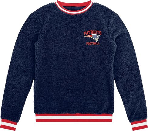 FOCO Men's Standard NFL Logo Sherpa Crewneck Sweater, Team Color in Saudi Arabia