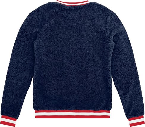 FOCO Men's Standard NFL Logo Sherpa Crewneck Sweater, Team Color in Saudi Arabia