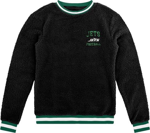 FOCO Men's Standard NFL Logo Sherpa Crewneck Sweater, Team Color in Saudi Arabia