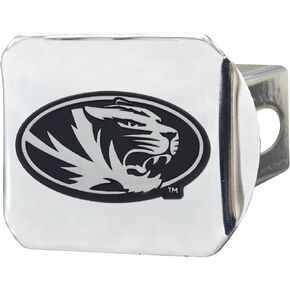 FANMATS - 15097 NCAA University of Missouri Tigers غطاء وصلة ربط من الكروم مقاس 3.4 بوصة × 4 بوصة in Kuwait