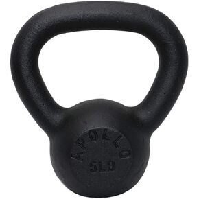 1-Piece Solid Cast Iron Kettlebells Weights Available: 5~50LB - Ideal for Strength Training, Building Muscles in Saudi Arabia