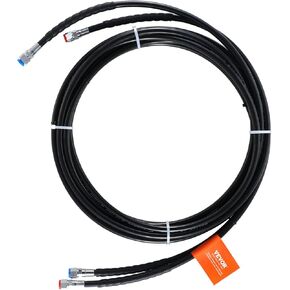 VEVOR 20ft Hydraulic Steering Hose, Outboard Hose Kit, 2-Pack Leak-Proof TPEE Hoses, Compatible with Marine Outboard Steering Systems up to 300 HP, Easy Installation, No Cutting Needed in Kuwait
