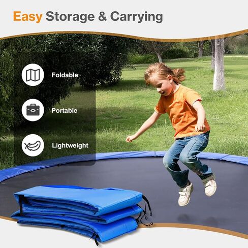 Aoodor Trampoline Safety Pad Replacement 8FT 10FT 12FT 14FT 15FT, Universal Waterproof Trampoline Spring Cover for Round Frame in Saudi Arabia