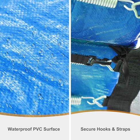 Aoodor Trampoline Safety Pad Replacement 8FT 10FT 12FT 14FT 15FT, Universal Waterproof Trampoline Spring Cover for Round Frame in Saudi Arabia