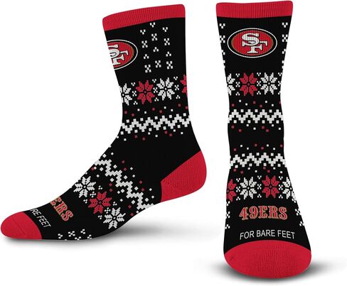 For Bare Feet Unisex Kid's Team Sweater Crew Sock NFL Youth in Saudi Arabia