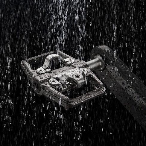 دواسات الدراجة الجبلية CXWXC متوافقة مع مرابط Shimano SPD - دواسة مزدوجة الجوانب ومشبك، منصة دراجة 9/16 بوصة ودواسات بدون مشبك للطرق وMTB والدراجات الهجينة in Saudi Arabia