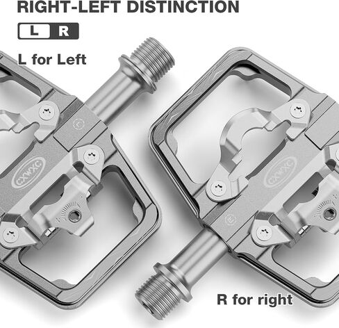 دواسات الدراجة الجبلية CXWXC متوافقة مع مرابط Shimano SPD - دواسة مزدوجة الجوانب ومشبك، منصة دراجة 9/16 بوصة ودواسات بدون مشبك للطرق وMTB والدراجات الهجينة in Saudi Arabia