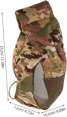 Alipis Full Face Steel Mesh Fencing Mask for Men and Women Breathable Protective Gear with Fine Steel Impact-Resistant Safety Mask for Outdoor War Games Police Training and Field in Saudi Arabia