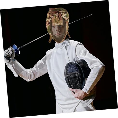 Alipis Full Face Steel Mesh Fencing Mask for Men and Women Breathable Protective Gear with Fine Steel Impact-Resistant Safety Mask for Outdoor War Games Police Training and Field in Saudi Arabia