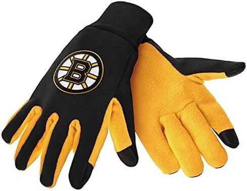 FOCO Forever Collectibles Boston Bruins Color Texting Gloves in Saudi Arabia