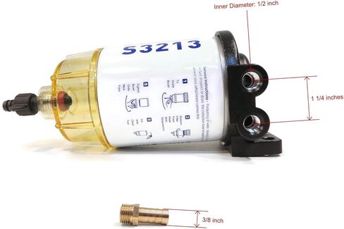 The ROP Shop Water Separating Fuel Filter Kit for Grainger 45KL77, Napa 3769, Wix 33769 Boat in Saudi Arabia