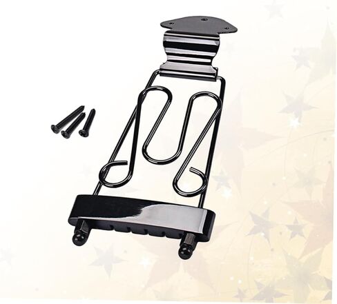 BESPORTBLE Adjustable Guitar Tailpiece Bridge Jazz Archtop Tailpiece for String Electric Guitar Easy to Install Construction with Screws Replacement for Broken Parts in Saudi Arabia