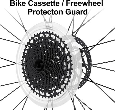 Bike Wheel Spoke Protector Guard Bicycle Cassette Freewheel Protection 135mm Chain Wheel Covers Bicycle Accessories in Saudi Arabia