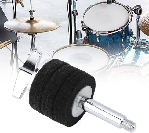 Pilipane Cymbal Stacker Aluminum Alloy Felt Water Cymbal Stand Stacker Attachment for Drum Set Professional Drummers Durable Shock Absorbing Easy Install (Black) in Saudi Arabia