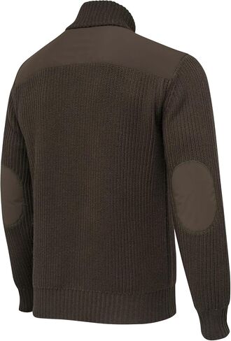 Beretta Men's Dover Tech Wool Blend Half-Zip Hunting Shooting Sweater with Nylon Shoulder and Elbow Inserts in Saudi Arabia