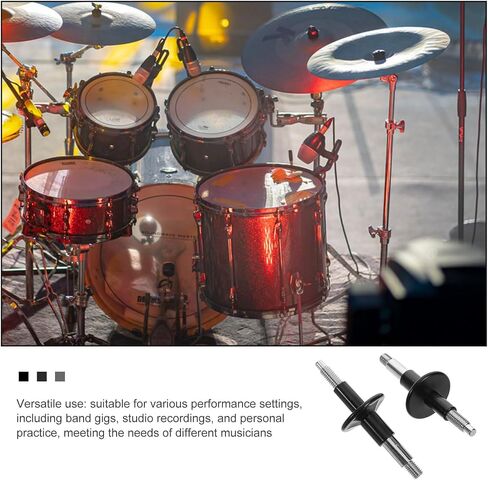 VICASKY Drum Cymbal Mount Bracket with Plastic Sleeves and Screws Percussion Parts for Enhanced Stability and Secure Fit Anti-loosen Double-sided Plastic Cymbal Stand Sleeve Replacement in Saudi Arabia