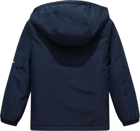 Kids Boy's Winter Waterproof Ski Jacket,Thick Snow Coat with Detachable Hood Warmth Windproof Snowboard Jackets in Saudi Arabia