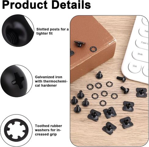 8 Sets Football Rugby Back Plate Hardware, Square & Round Rugger Youth Battle Back Plates Screws with Round Washers Unisex Adult Boys Size Backplate Chicago Screws Equipment Accessories Parts in Saudi Arabia