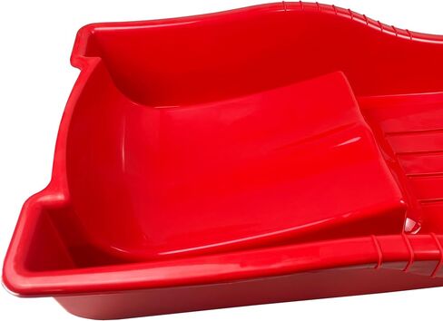 Snow Sled for Kids - SnowBoat Sledge - Single Rider Toboggan with Pull Rope; Outdoor Plastic Winter Sleigh for Toddlers & Kids in Saudi Arabia