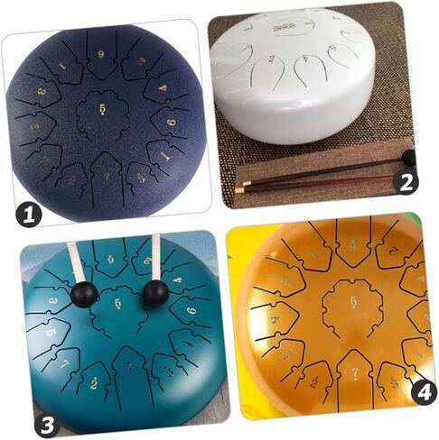 YARNOW 6Sheets Ethereal Drum Scale Stickers Removable Tongue Drum Decals for Beginners Musical Note Positioning Stickers Easy to Use Carry No Residue in Saudi Arabia