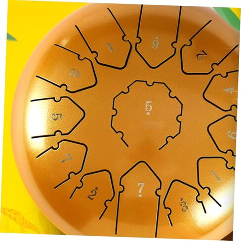 YARNOW 6Sheets Ethereal Drum Scale Stickers Removable Tongue Drum Decals for Beginners Musical Note Positioning Stickers Easy to Use Carry No Residue in Saudi Arabia