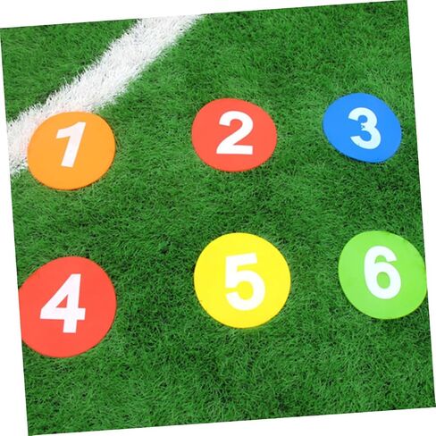 VICASKY 10pcs Football Training Sign Discs Agility Markers for Soccer Basketball and Sports Drills Lightweight Random Colors Training Equipment in Saudi Arabia