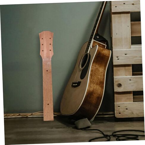 ibasenice Electric Guitar Neck Fretboard Unfinished Replacement Neck for Projects Compatible Acoustic Classical Guitars Sound Quality and Sustain in Saudi Arabia