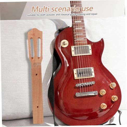 Unfinished Guitar Neck for Electric and Acoustic Guitar Projects Versatile Diy Kit with Enhanced Sound Quality for Musicians and Enthusiasts in Saudi Arabia