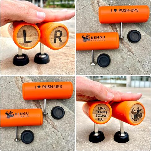 Wobbler - Revolutionary Unstable Push-Up Handles - Rotating T-Shape Pushup Bars for Core & Wrist Strength - Boxing & Martial Arts Training Equipment - Portable Home Gym for Triceps, Chest & Shoulder in Saudi Arabia