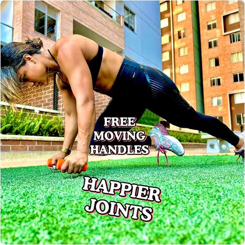 Wobbler - Revolutionary Unstable Push-Up Handles - Rotating T-Shape Pushup Bars for Core & Wrist Strength - Boxing & Martial Arts Training Equipment - Portable Home Gym for Triceps, Chest & Shoulder in Saudi Arabia