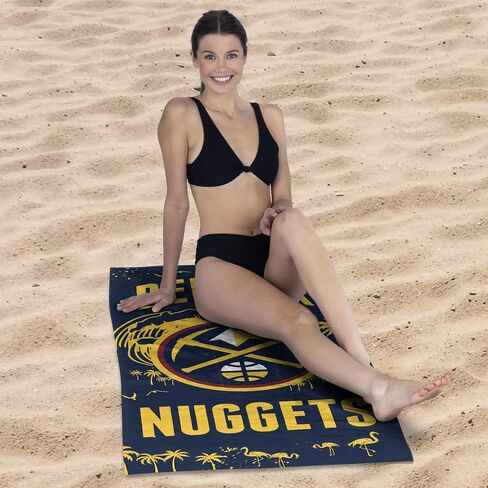 Northwest NBA Denver Nuggets Beach Towel, 30" x 60", Tide in Saudi Arabia