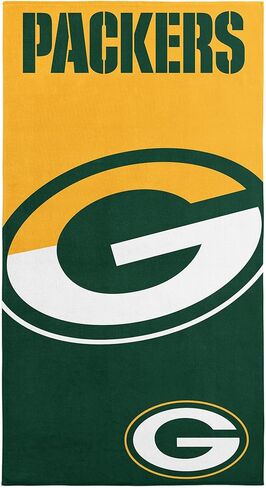 Northwest NFL Green Bay Packers Microfiber Beach Towel, 30 x 60 Inches – Quick Dry, Sand Resistant, Lightweight, Highly Absorbent, Incisor Design in Saudi Arabia