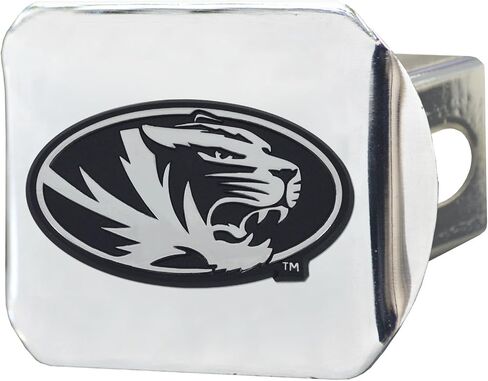 FANMATS - 15097 NCAA University of Missouri Tigers غطاء وصلة ربط من الكروم مقاس 3.4 بوصة × 4 بوصة in Saudi Arabia