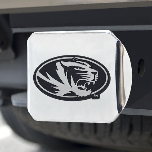 FANMATS - 15097 NCAA University of Missouri Tigers غطاء وصلة ربط من الكروم مقاس 3.4 بوصة × 4 بوصة in Saudi Arabia