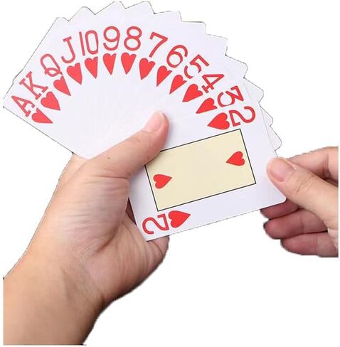 بطاقات لعب بلاستيكية مقاومة للماء من A Box Texas Hold'em - نسخة مطبوعة كبيرة مناسبة ليالي اللعب العائلية للبالغين وكبار السن in Saudi Arabia