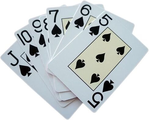 بطاقات لعب بلاستيكية مقاومة للماء من A Box Texas Hold'em - نسخة مطبوعة كبيرة مناسبة ليالي اللعب العائلية للبالغين وكبار السن in Saudi Arabia