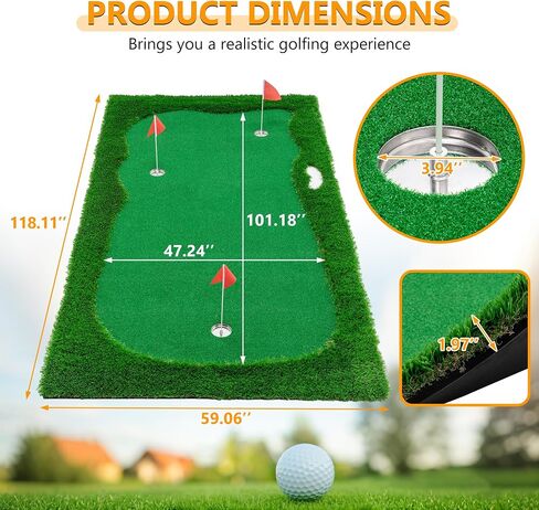Golf Putting Green, Large Professional Golfing Training Mat, Practice Putting Green Mat for Indoor Outdoor in Saudi Arabia