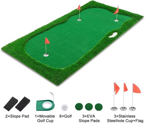 Golf Putting Green, Large Professional Golfing Training Mat, Practice Putting Green Mat for Indoor Outdoor in Saudi Arabia
