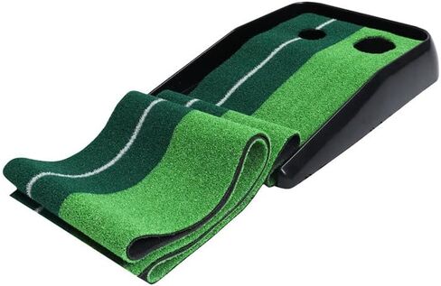 Luxury Putting Mat with Dual-Use Indoor/Outdoor Practice Green and Automatic Ball Return System, Includes 3 Practice Balls—The for Dad and Clients in Saudi Arabia